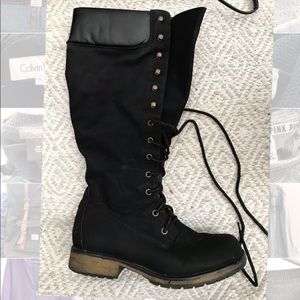 Lace-Up Boots
